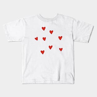 Mini red hearts Kids T-Shirt